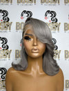 Gray Lace front Bob wig
