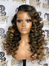 Streaked wands lace frontal
