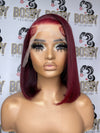 Burgundy Lace frontal Bob wig