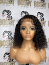 Curly Lace front bob wig