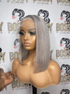 Grey Lace front Bob wig