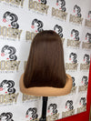 Brown Transparent lace frontal Bob wig