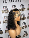 Curly Lace front bob wig