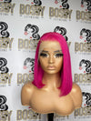 Pink Lace frontal Bob wig