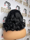 Pin Curled Straight Lace frontal Bob wig