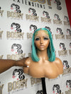 Turquoise Lace front Bob wig