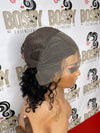 Curly Lace Frontal Bob Wig
