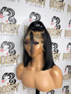 Top ponytail Straight Lace frontal Bob wig