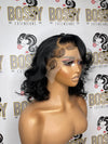 Pin Curled Straight Lace frontal Bob wig